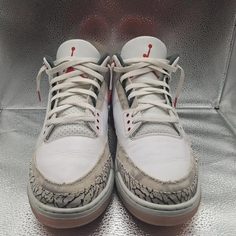 Jordan Men's White and Grey Trainers